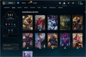 Conta League of legends (lol), gold 2, 241 skins