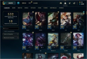 Conta League of legends (lol), gold 2, 241 skins