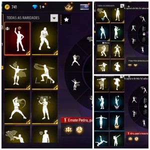 Conta Veterana 7 Anos | Angelical Azul (Masc/Fem) + Naruto - Free Fire