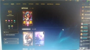 Conta league of legends ouro 1 LOL