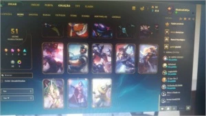 Conta league of legends ouro 1 LOL