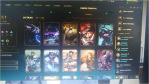 Conta league of legends ouro 1 LOL