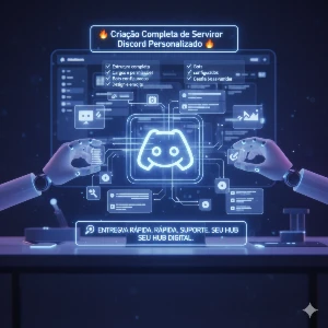 Criação Completa de Servidor Discord Personalizado - Digital Services