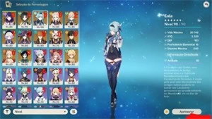 Conta Genshin - Trio Arcontes + Muitos personagens e armas! - Genshin Impact
