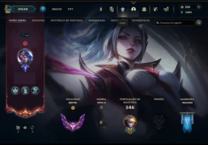 CONTA MESTRE 250PDL LEVEL 763 290 SKINS MAIN ADC - League of Legends LOL