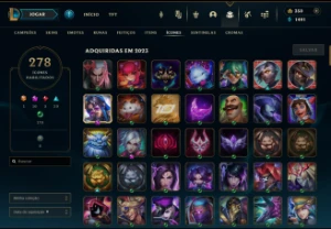 CONTA MESTRE 250PDL LEVEL 763 290 SKINS MAIN ADC - League of Legends LOL