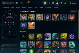 Conta ouro 2 com 20 Champs e 6 Fragmentos de skins - League of Legends LOL