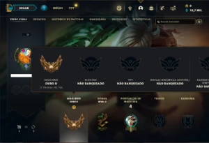Conta ouro 2 com 20 Champs e 6 Fragmentos de skins - League of Legends LOL