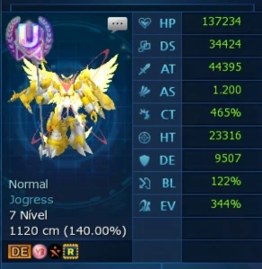 Conta End Game - X7sm - Digimon Masters Online DMO