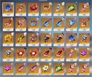 Genshin Impact Keqing+mona+hutao+ganyu+jean+diluc+venti Ar55