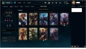 Conta LOL 1173 skins PAX TF, Janna Vitoriosa, Kayle Juiza - League of Legends