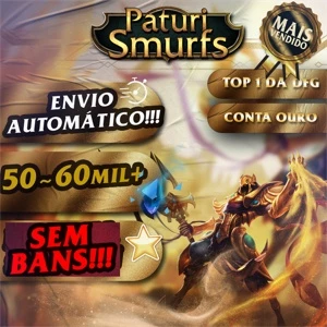 Smurf OURO Ii - Padrão PaturiSmurfs - League of Legends LOL