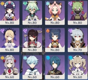 Conta genshin impact AR56 quase 57 jogo todos dias