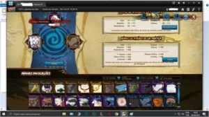 CONTA NARUTO ONLINE S475 Lágrimas de Gelo 160k Fc - Outros