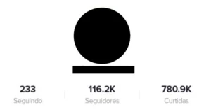 Vendo conta do tiktok com 115 mil seguidores - Redes Sociais