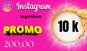 10k Seguidores no Instagram por R$ 200 -- Mega Promoção -- - Redes Sociais