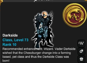 Cona Lv 74 - Upholder 3 e 4 - Darkside - Paragon Plate - Adventure Quest World AQW