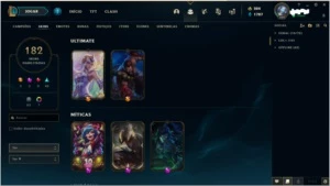 Conta LOL Plat 2 - 138 champs com várias skins boas! - League of Legends
