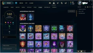 Conta LOL Plat 2 - 138 champs com várias skins boas! - League of Legends