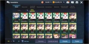 grand Chase mobile BR nv 88 493K PB 35K GEMAS 100KK GOLD - Outros