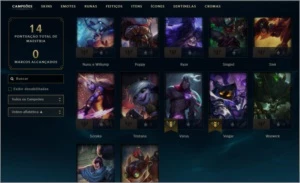 CONTA UNRANKED - EX GOLD - League of Legends LOL