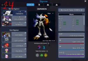 Conta Digimon Super Rumble - Servidor 4 Pukamon