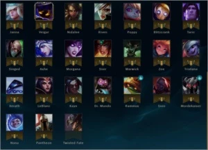 Conta prata +50 champs com email barata - League of Legends LOL