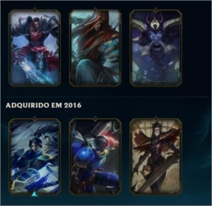 Conta prata +50 champs com email barata - League of Legends LOL