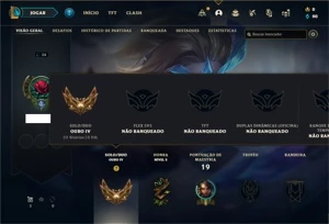 Conta ouro 4 com 24 Champs e 7 Skins - League of Legends LOL