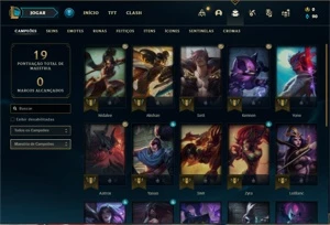 Conta ouro 4 com 24 Champs e 7 Skins - League of Legends LOL