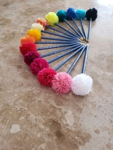 Lápis Pompom - Artesanato e Personalizados