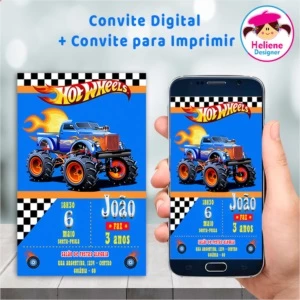 Convite Digital + Convite para Imprimir Festa Infantil - Serviços Digitais