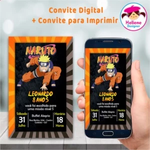 Convite Digital + Convite para Imprimir Festa Infantil - Serviços Digitais