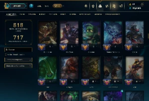Unranked com TODOS os Champs e 245 Skins ( TOP / JG / SUP ) - League of Legends LOL