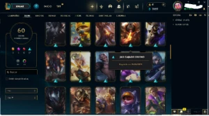 conta lol 60 skins , plat 1 mmr diamante - League of Legends