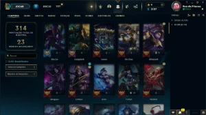 conta lol 60 skins , plat 1 mmr diamante - League of Legends