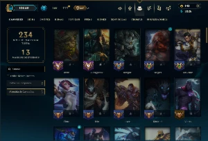 Platina 3 com 80 Champs e 64 Skins ( JG / TOP ) - League of Legends LOL