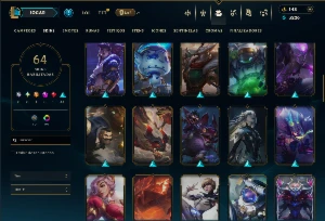 Platina 3 com 80 Champs e 64 Skins ( JG / TOP ) - League of Legends LOL