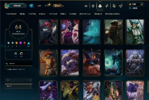 Platina 3 com 80 Champs e 64 Skins ( JG / TOP ) - League of Legends LOL