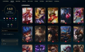 Conta Lol Full Acesso | 160 Skins | Main Sup Mono Amumu - League of Legends