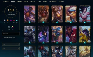 Conta Lol Full Acesso | 160 Skins | Main Sup Mono Amumu - League of Legends