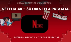 Netflix 4K - Tela Privada - 30 Dias - Entrega Automatica!! - Assinaturas e Premium