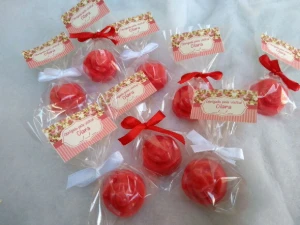 Mini flor de Sabonete - Artesanato e Personalizados