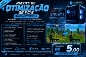 🧊 Otimização De Pc Snowstore44 + Pack Gamer