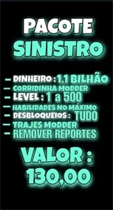 Dinheiro gta5 online (PACOTE SINISTRO)