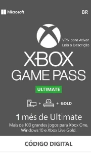 Xbox Game Pass Ultimate 1 Mês (xbox/windows) - Gift Cards