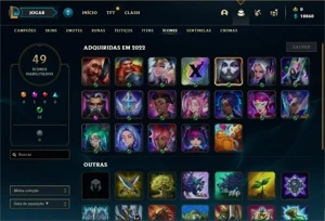Conta MESTRE com 70 PDL e 31 Champs + 4 Skins - League of Legends LOL