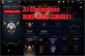 Conta DE LOL GOLD 4 SMURF - League of Legends
