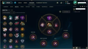 Conta nível 103, todos os champs + 91skins, 60k EA + 3k EL - League of Legends LOL