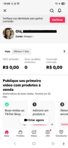 Conta Do Tiktok Com Shop Ativo +1,1K Seguidores, Lives Ativa - Redes Sociais